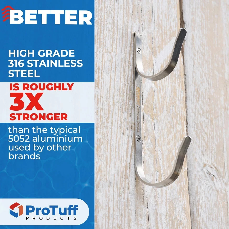 ProTuff Pool Pole Hanger Set – 2 Pack – Unconditional 490 Promise &#