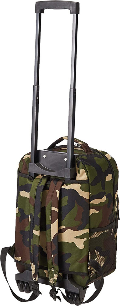 Double Handle 17" Rolling Backpack, Camo