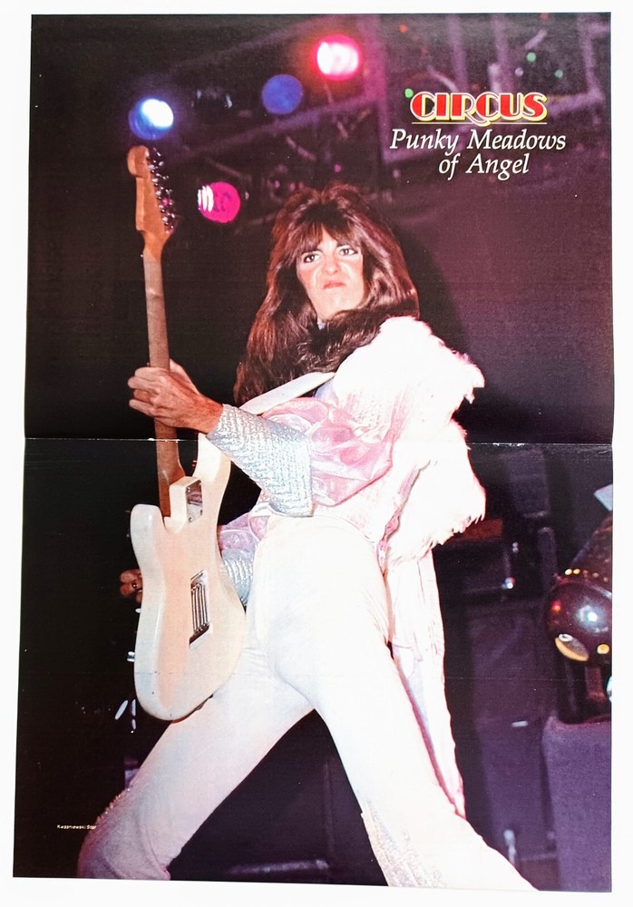 ANGEL~PUNKY MEADOWS LIVE~ORIG RETRO 1978 CENTERFOLD POSTER~VTG PINUP CLIPPING