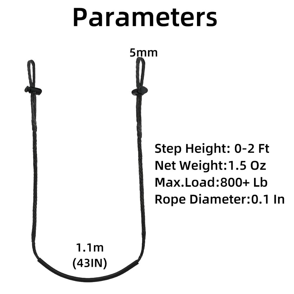 Climbing Stick Aider Single Step Aider Lightweight Rope Ladder Climbing Sticks