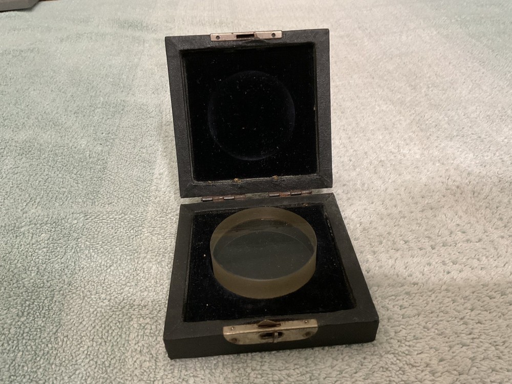 Acme Single Surface Optical Flat 2" dia. x 5/8"  w/ nice old case