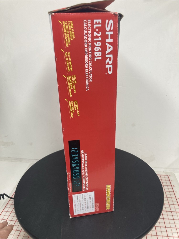 NEW Sharp EL2196BL Standard Function Calculator, Black Tested