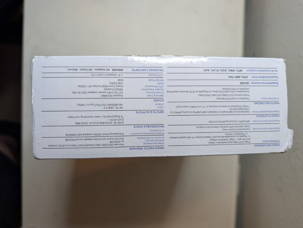 Clariviews KR043B Media Recorder Multi-Function Digital Converter New Open Box