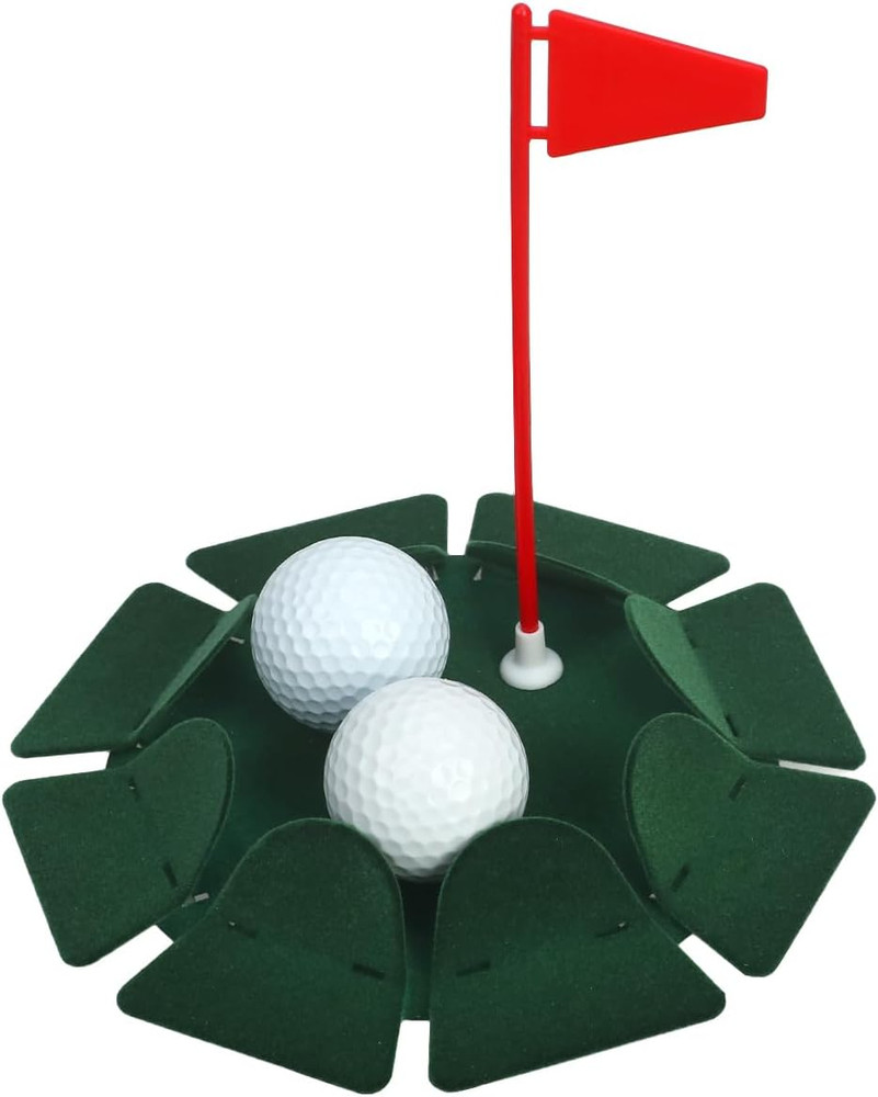 HOW TRUE 2 PCS All-Direction Golf Putting Cup Golf Practice Hole Cup Surface Flo