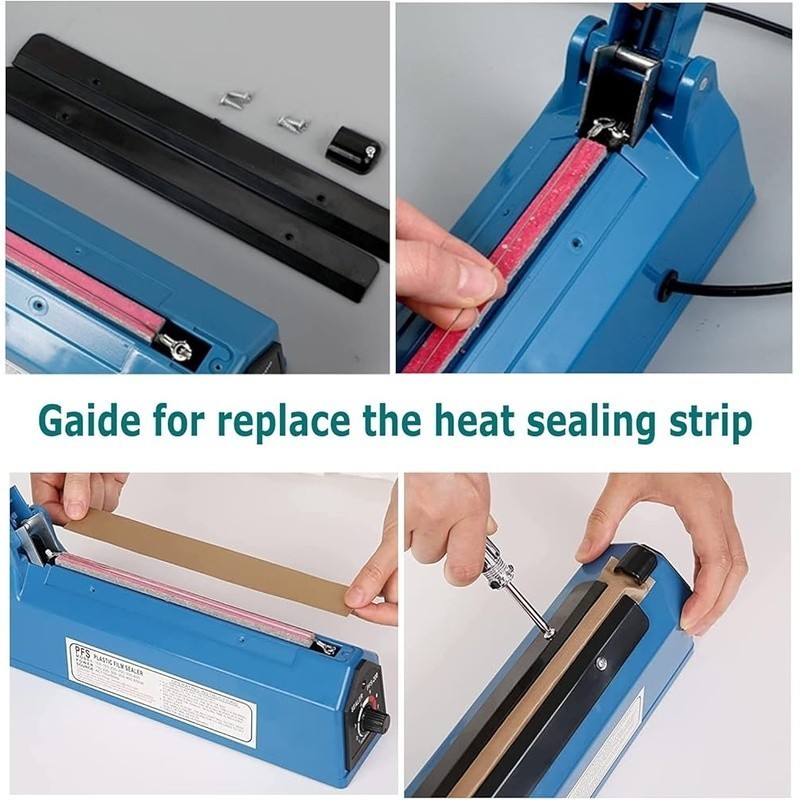 Manual Impulse Sealer Lightweight Temperature Adjustable Bag Sealing Machine New