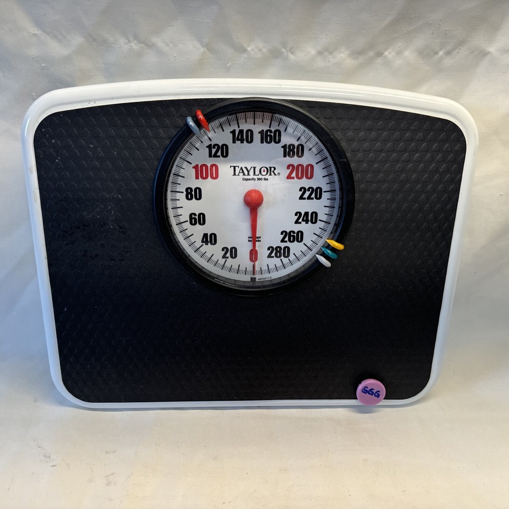 Taylor  300 lb  Analog  Bathroom Scale