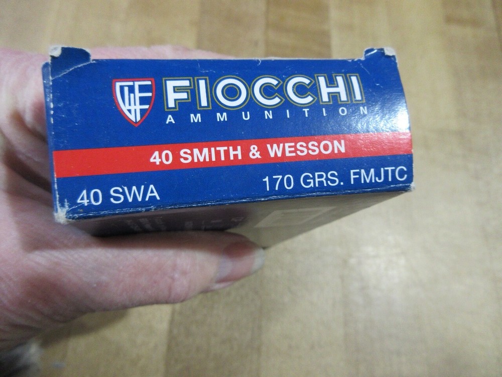 empty ammo box Fiocchi Pistol Shooting Dynamics 40 Smith Wesson w insert