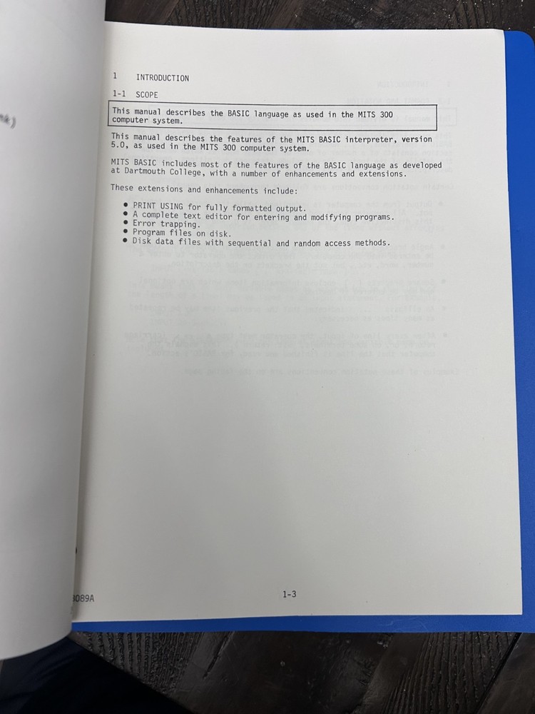 MITS Disk Extended Basic Reference Manual c. 1978