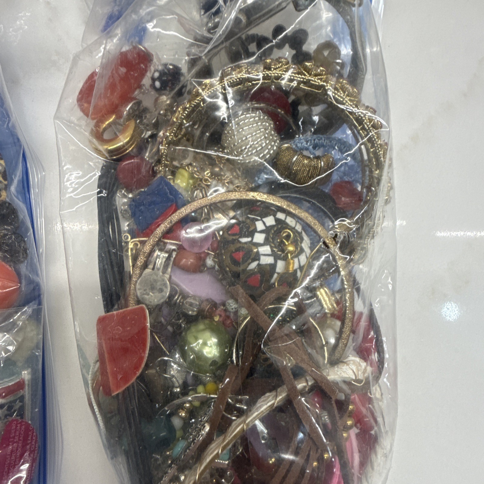 1 lb Mixed Jewelry Lot Wear Resell Craft Vintage Modern Costume Random Bag