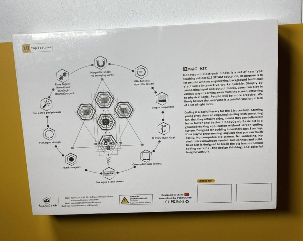 K12 STEM Education Electronic Interactive Blocks Robot Sound Light Control