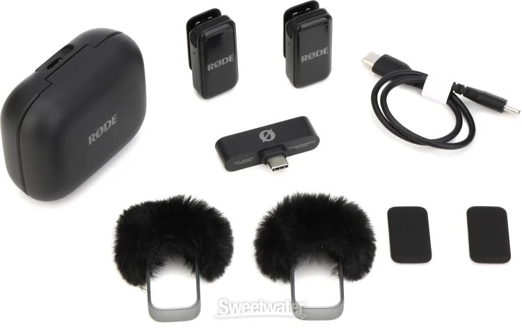Rode Wireless Micro Microphone Kit - USB-C, Black