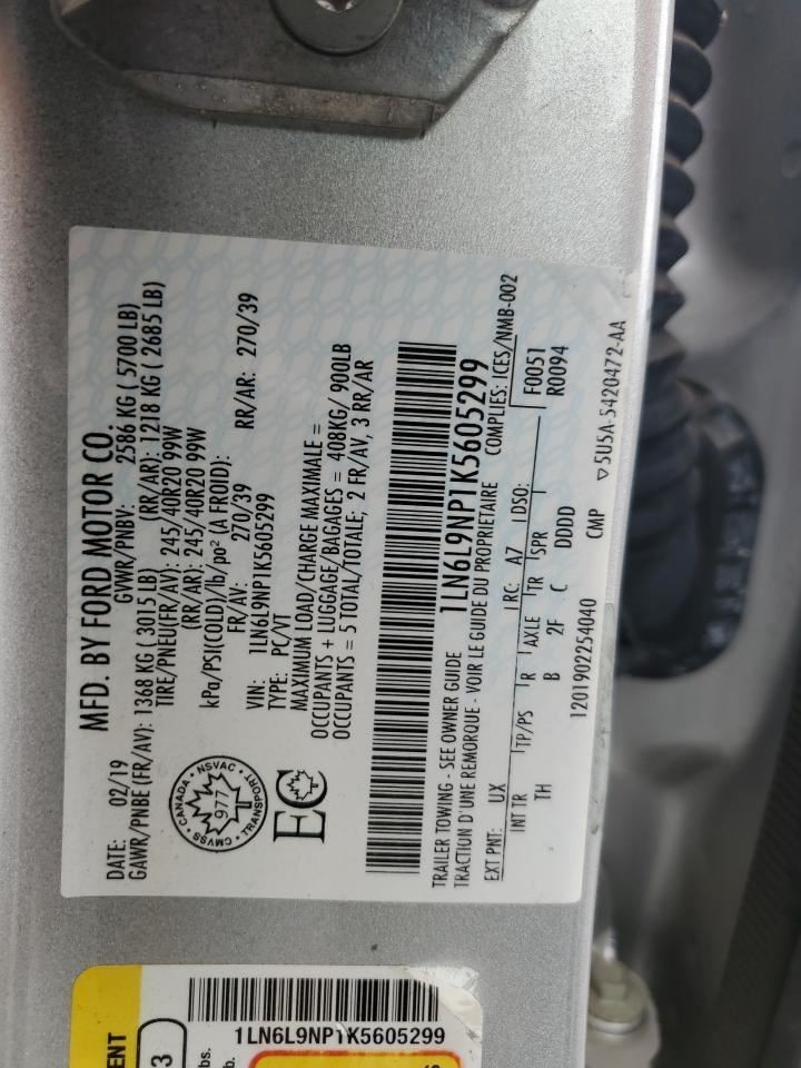 FRONT CONTROL PANEL OEM 18-20 LINCOLN CONTINTAL 1YR WRNTY