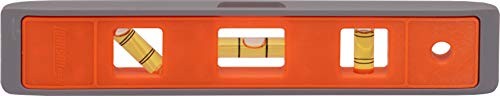 Johnson Level & Tool 7500M Magnetic Structo-cast Torpedo Level, 9", Or