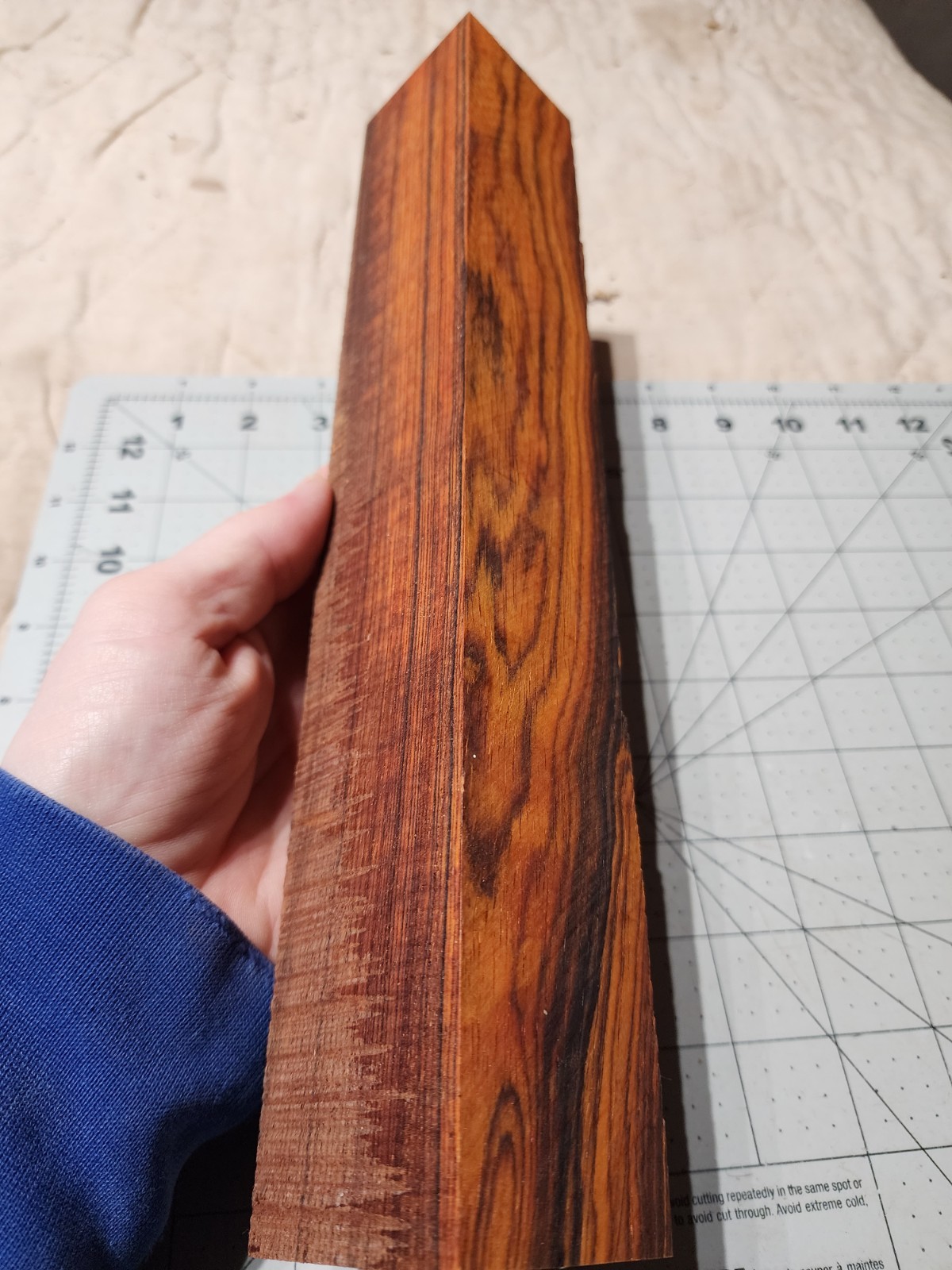 Cocobolo Turning Square, 13 X 2 X 1.875"