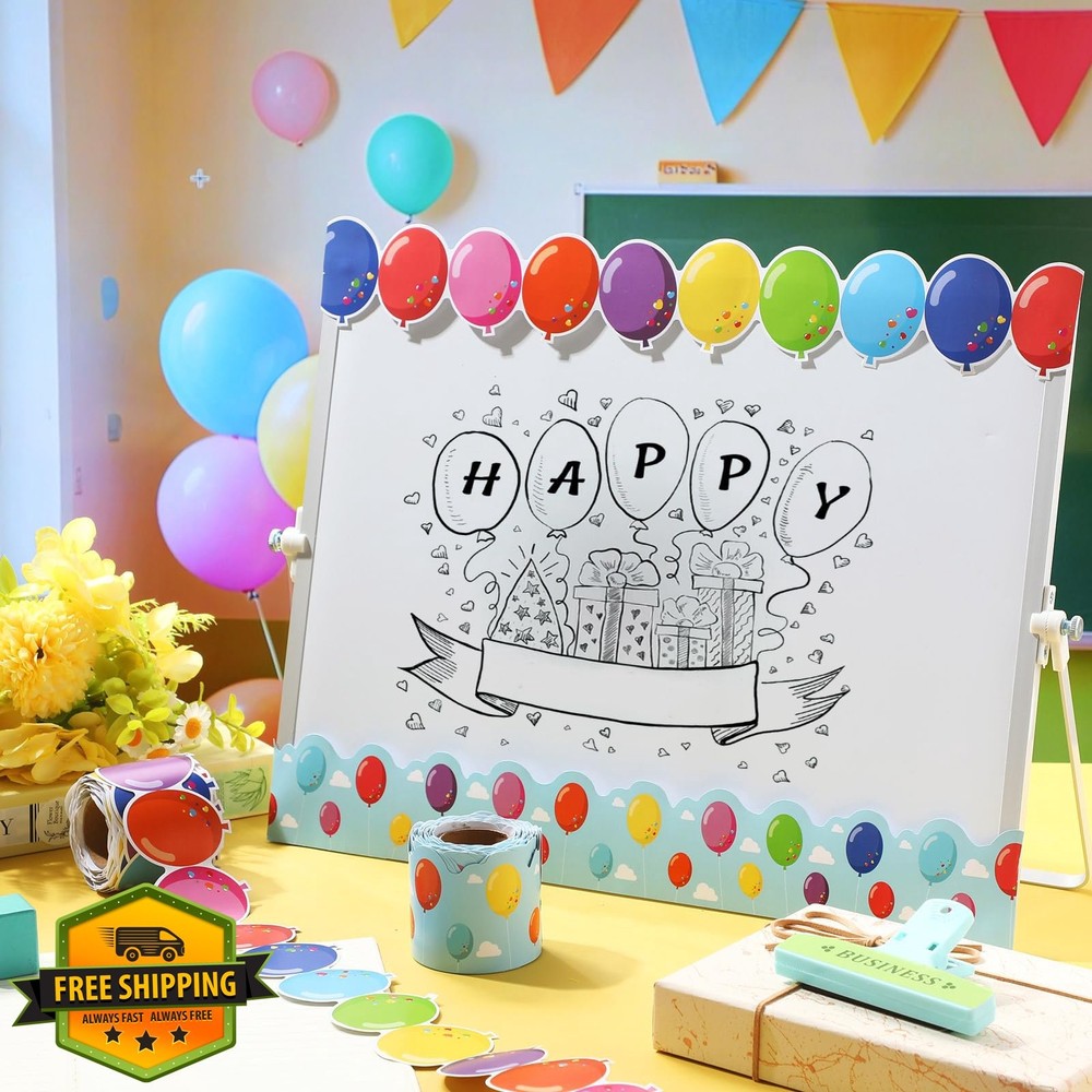 2 Rolls Balloon Border Trim: Classroom Decor