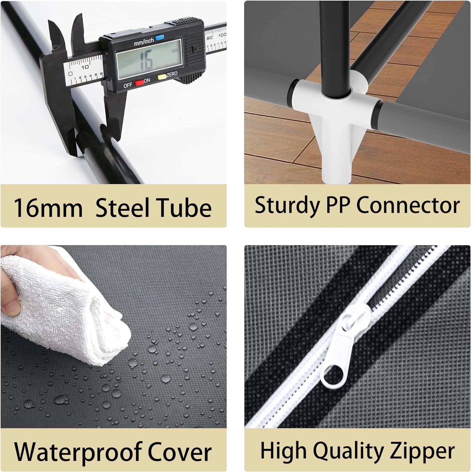 Design Portable Closet Wardrobe Clothes Rack Storage Organizer Shelf Multi-color