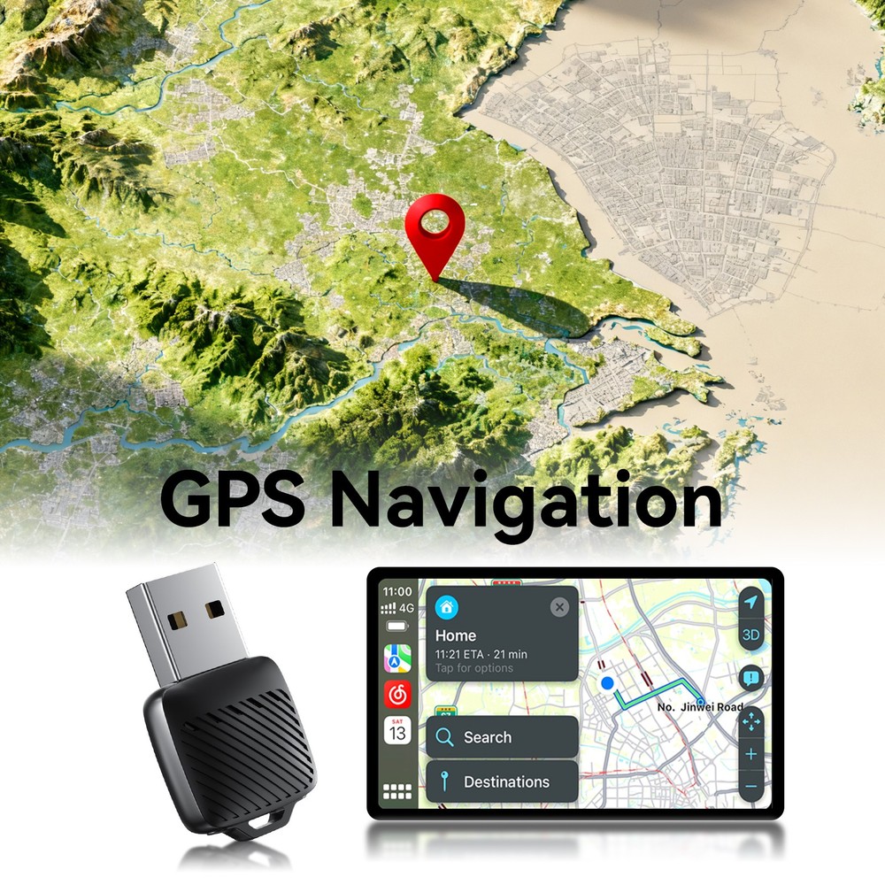 2In1 Wireless Carplay Android Auto Adapter Wired To Wireless Carpay Android Auto