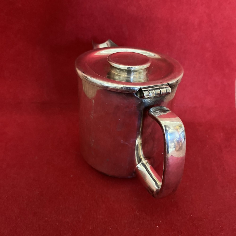 Vintage Cunard Line Silver Plate Coffee Pot & Creamer