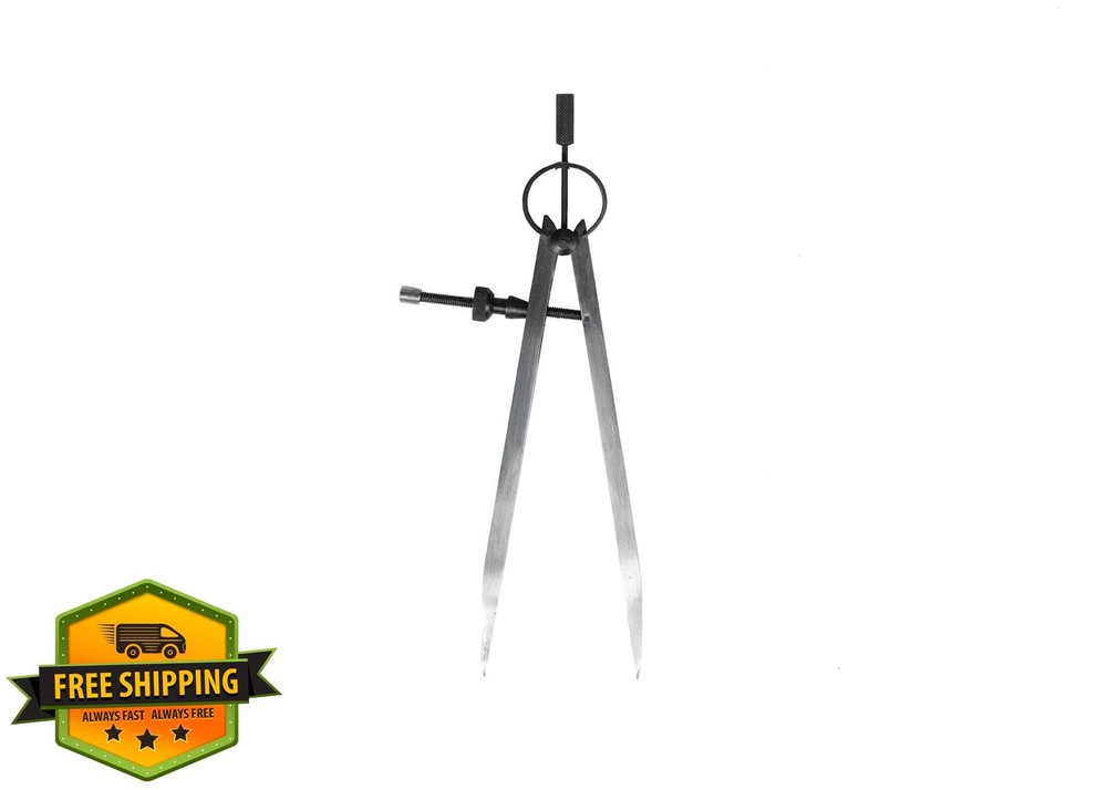 PEC Tools 8" Spring Divider Caliper Drafting Ruler Wood Metalworking