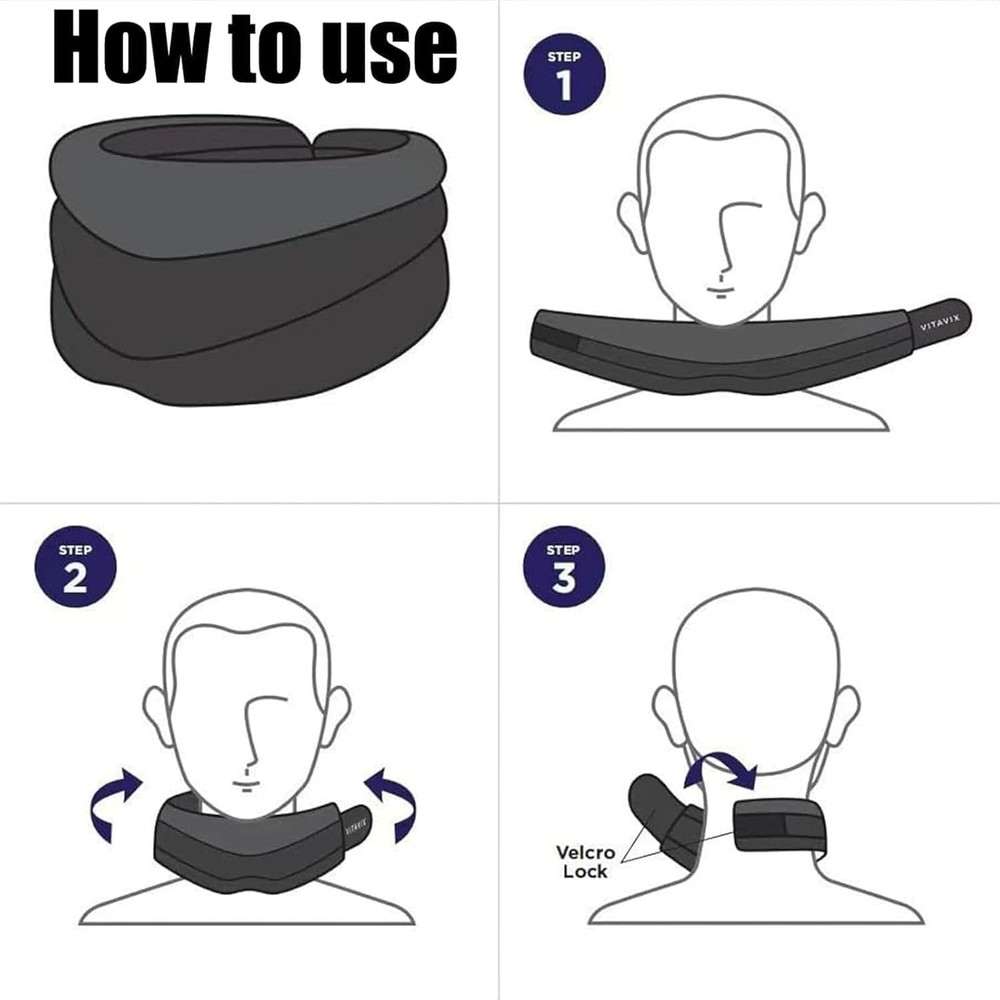 Vitavix Neck Support for Snoring,Necksupport - Never Snore Again, Adjustable .