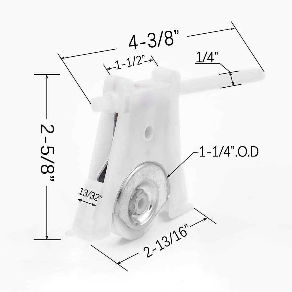 2 Pack Sliding Screen Door Lower Roller Assembly, Compatible with Andersen Part