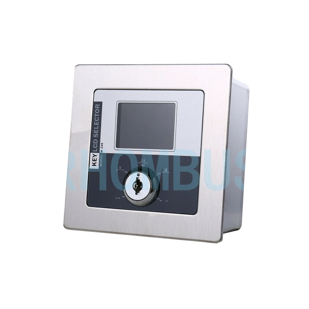 Stainless Steel Panel 5-Range LCD Key Selector Switch For Access Auto-Door