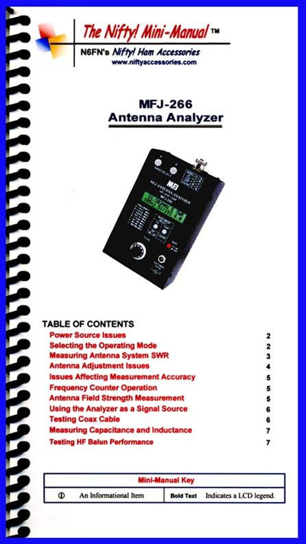 Nifty Accessories Reference Guides MFJ-266