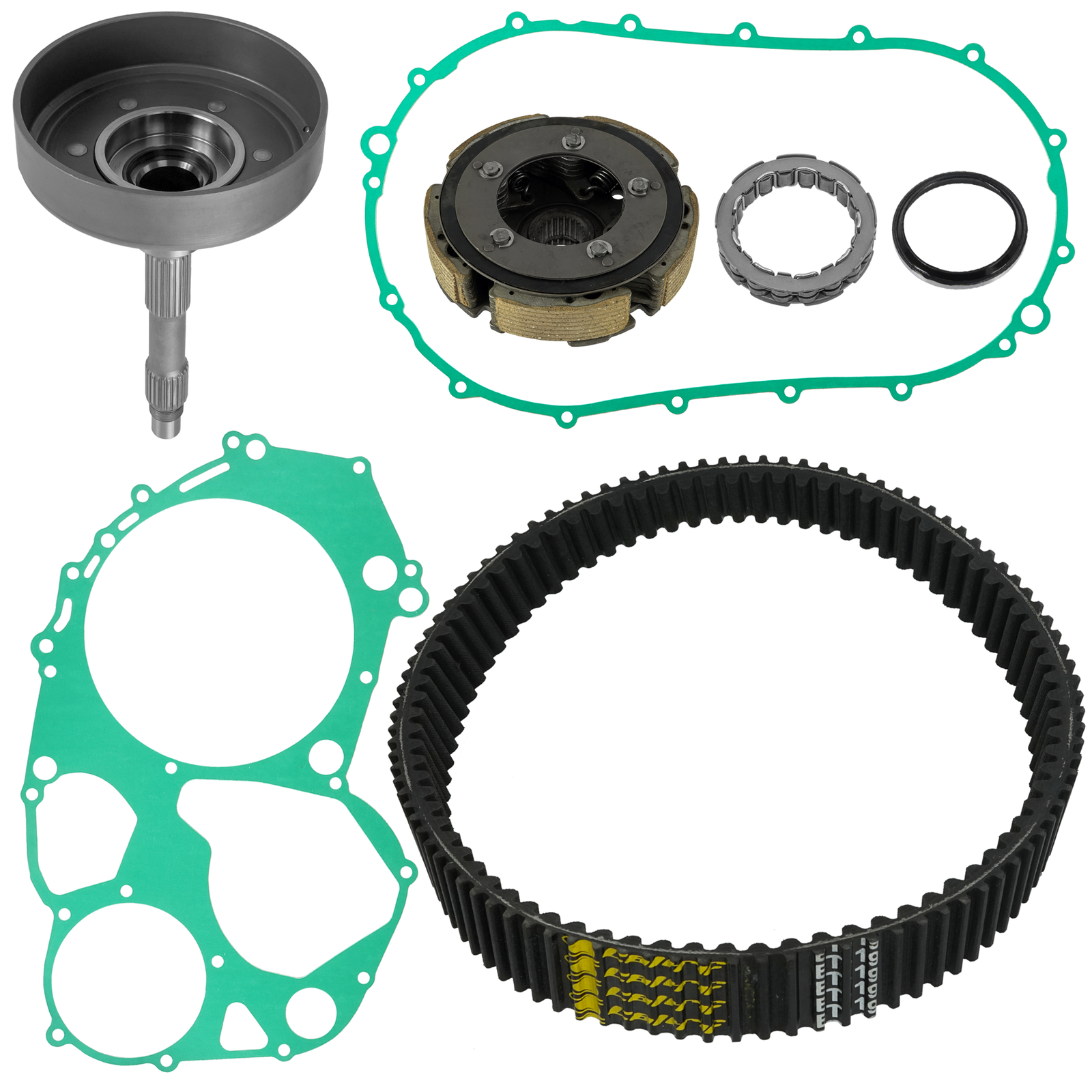 Wet Clutch Housing Kit With Belt For Arctic Cat 650 TBX H1 4x4 2009-2012