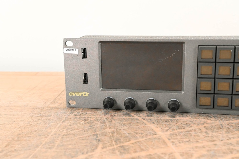 Evertz CP-2232E 2RU Advanced System Control Panel with 32 LCD Buttons CG01CPK