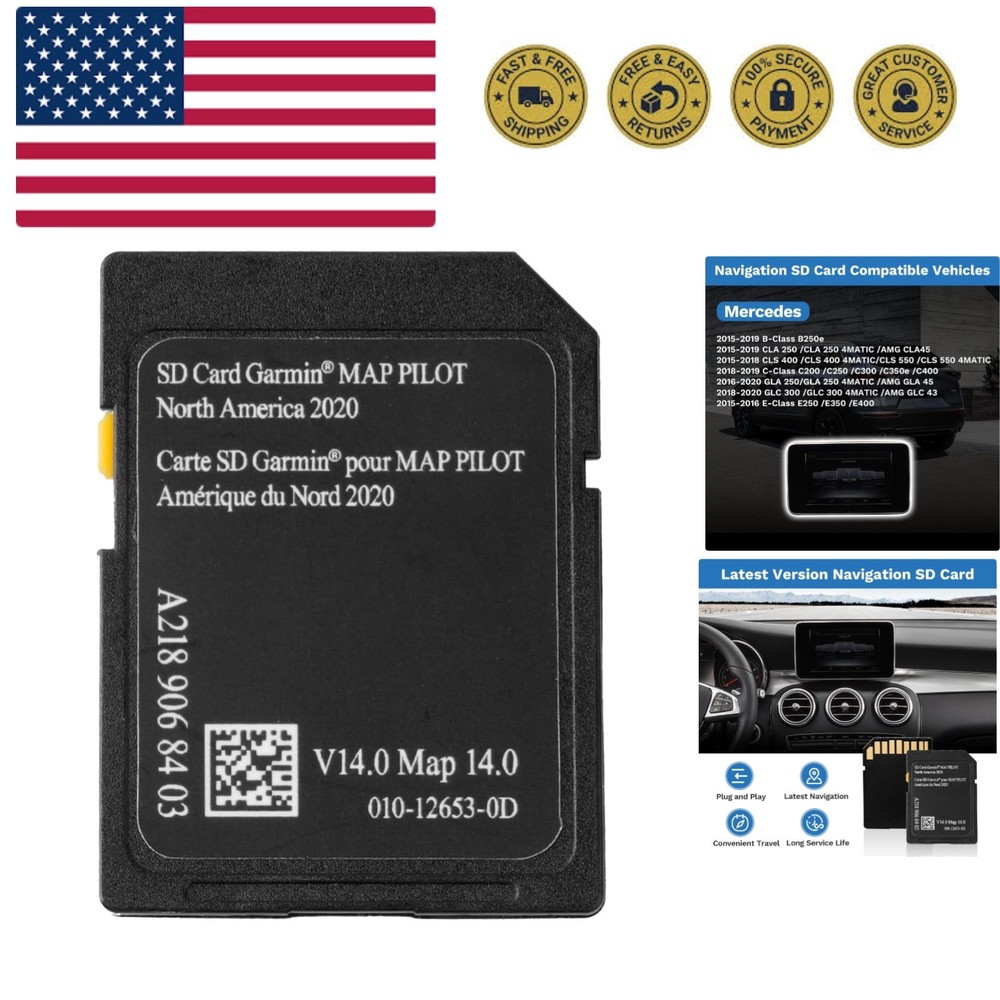Latest Version Navigation SD Card Fits for B-Class B250e 2015-19, CLA 250/CLA...