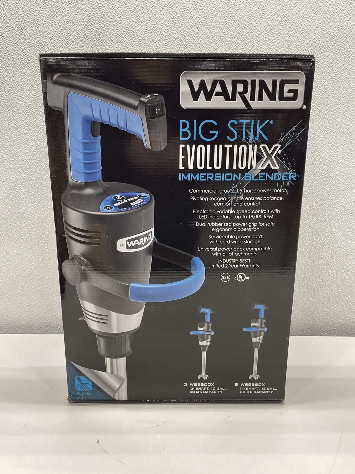 Waring WS8500X 12in Heavy Duty Big Stik EvolutionX Immersion Blender