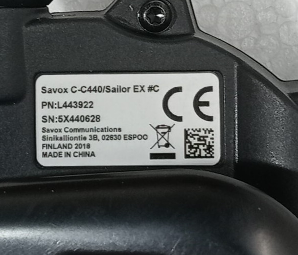 SAVOX C-C440/SAILOR EX PUSH TO TALK UNIT, PN L443922