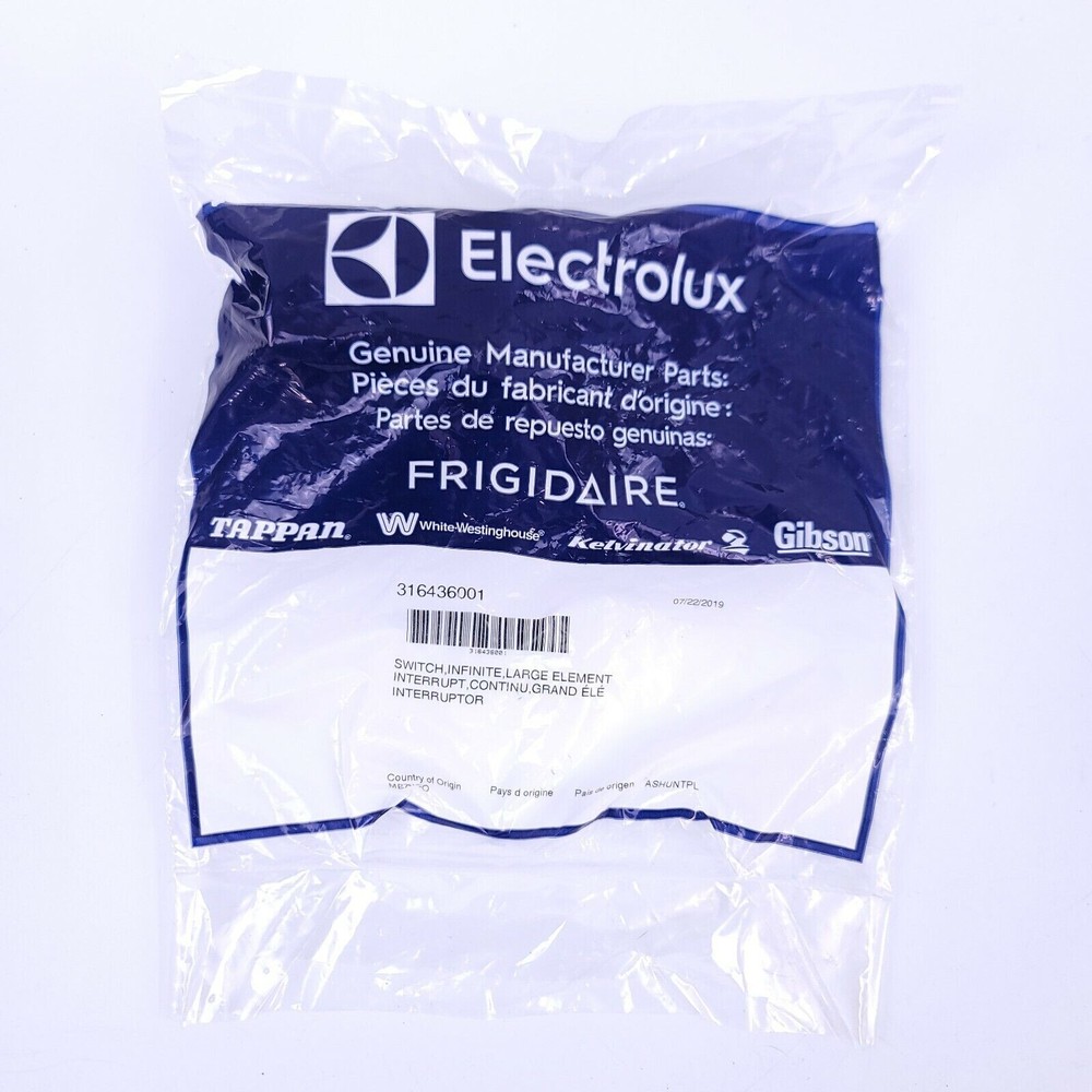 Frigidaire Original 316436001 NEW Genuine Range Surface Element Control Switch