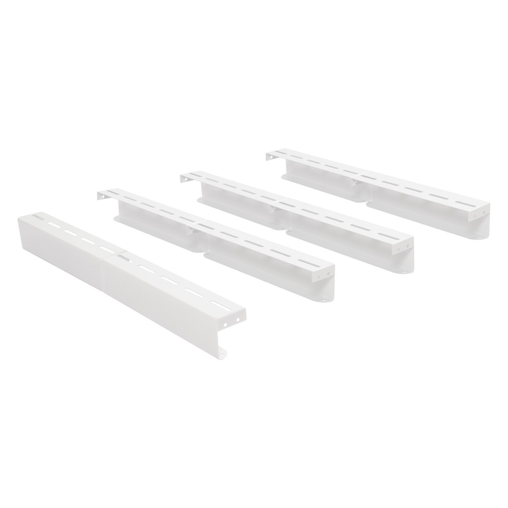 White Overhead Garage Ceiling Storage Racks Bin Organization System Heavy Duty