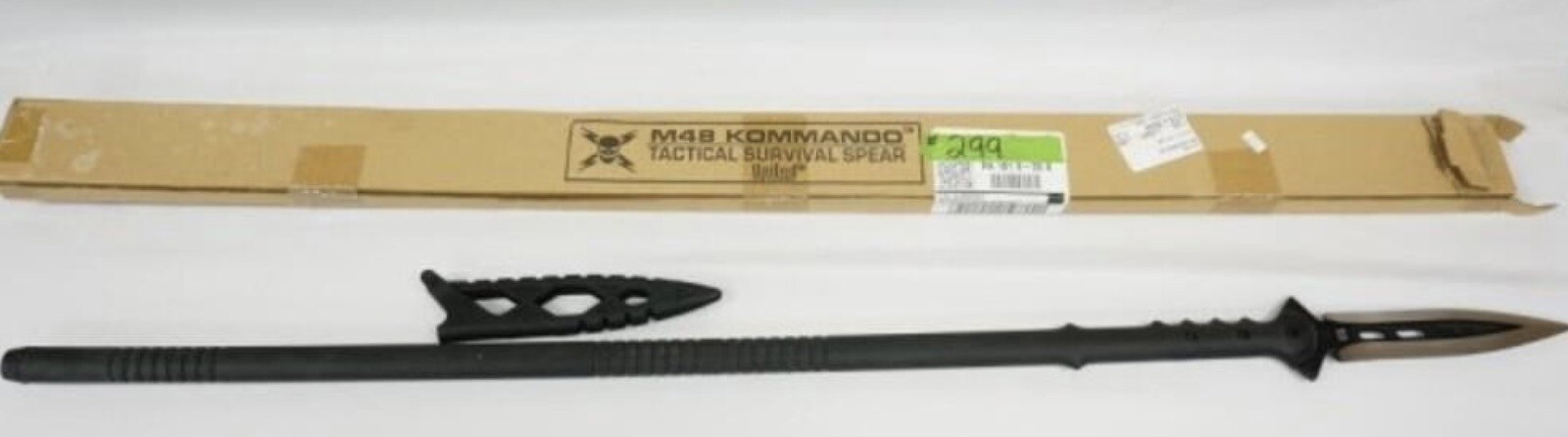 United Cutlery M48 Kommando Talon Black Survival Double Edge Blade Spear In Box