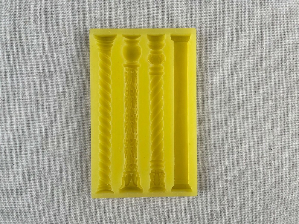 Silicone mold Half Column Miniature architectural column 1/12 scale Accessories