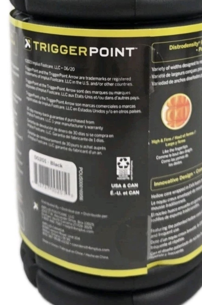 Trigger Point Performance Therapy GRID Black Foam Massage Roller 13 Inches