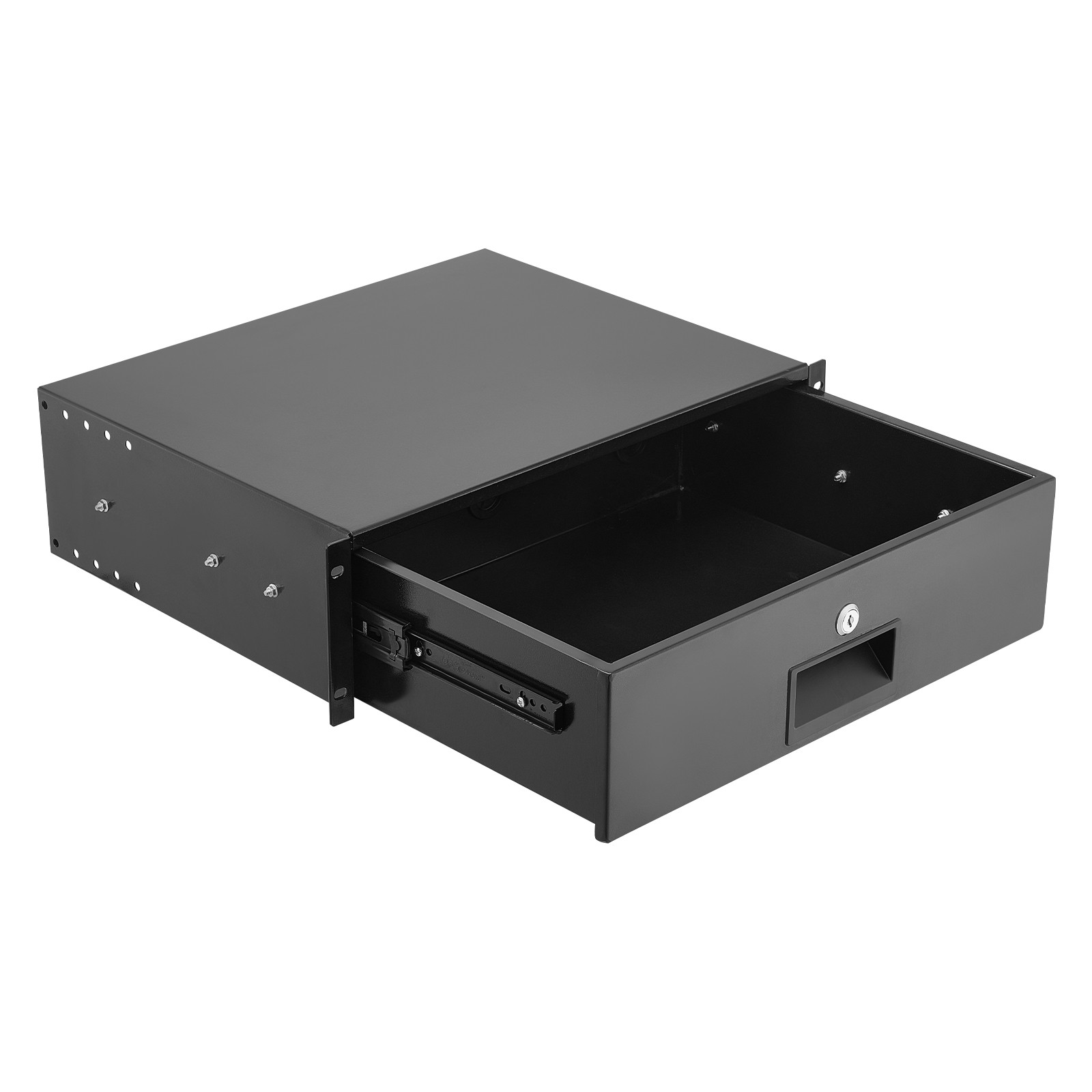 Uimoso 3U Rack Mount Drawer, 50 lbs Lockable Storage for 19-Inch Server Racks