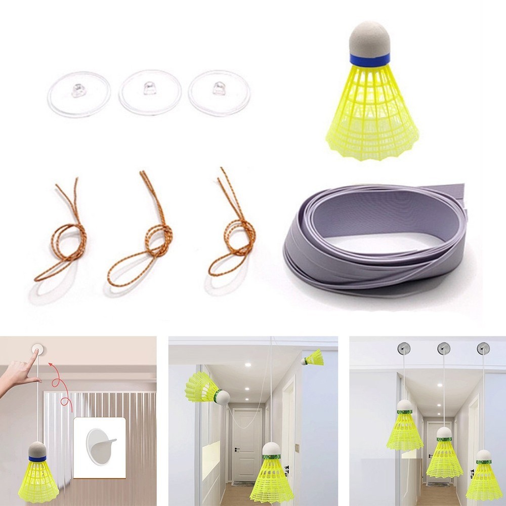 Automatic Badminton Rebound Trainer with Easy Fix Wall and Ceiling Mount