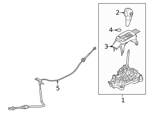 Genuine Ford Cable AE5Z7E395F