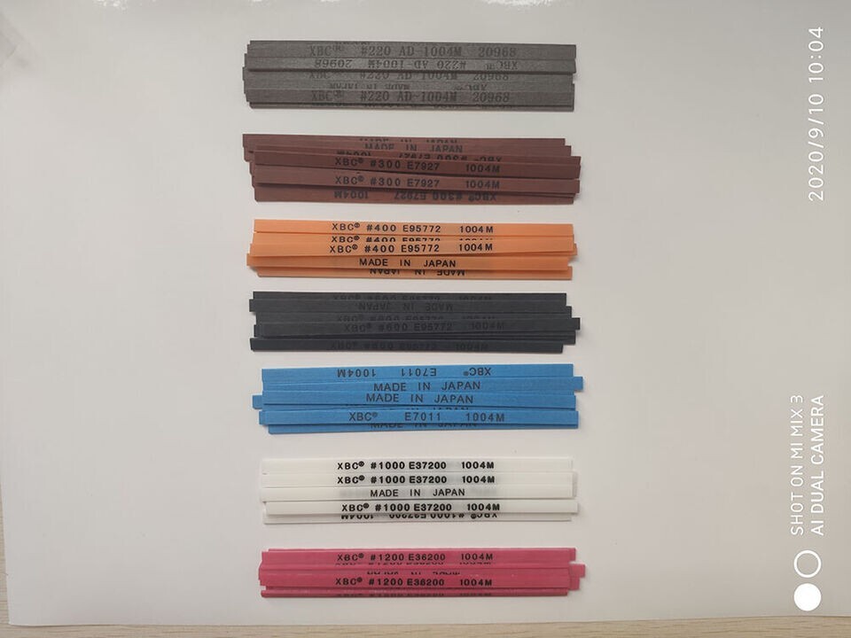 Polishing Ceramic Fibre Stone Japan Made 1004 Different Grits Lapping 70pcs