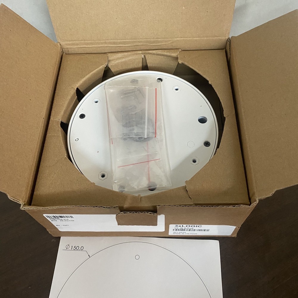 NEW 3xLOGIC VX-JB-BJC09 White Junction Mount Bracket CCTV CAMERA