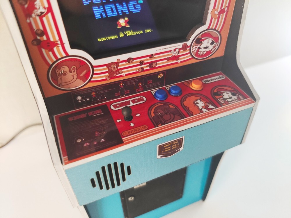 Donkey Kong trilogy 1/6 scale mini working arcade cabinet.