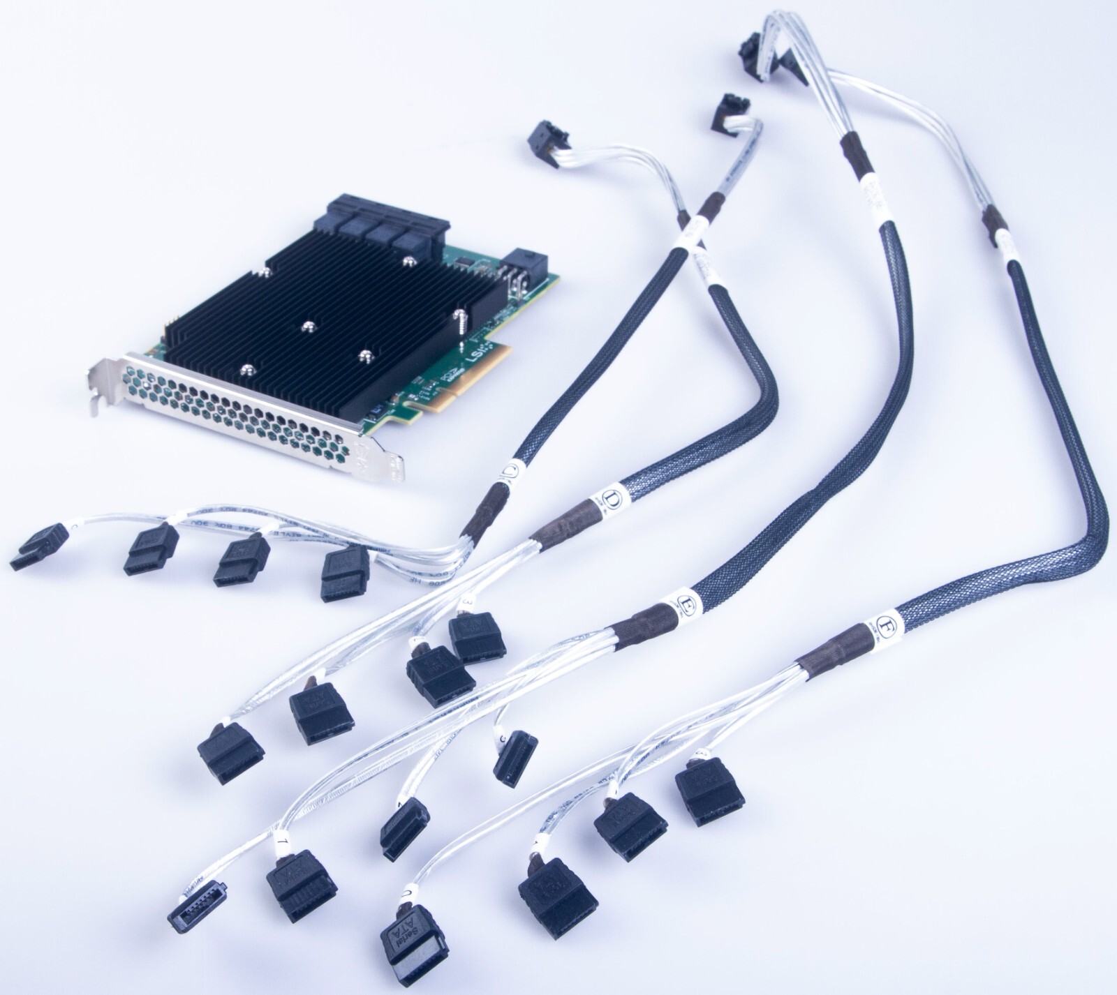 LSI 9300-16i 12Gb/s SAS/SATA HBA IT Mode 16.00.12.00 TrueNAS UnRaid Cable Option