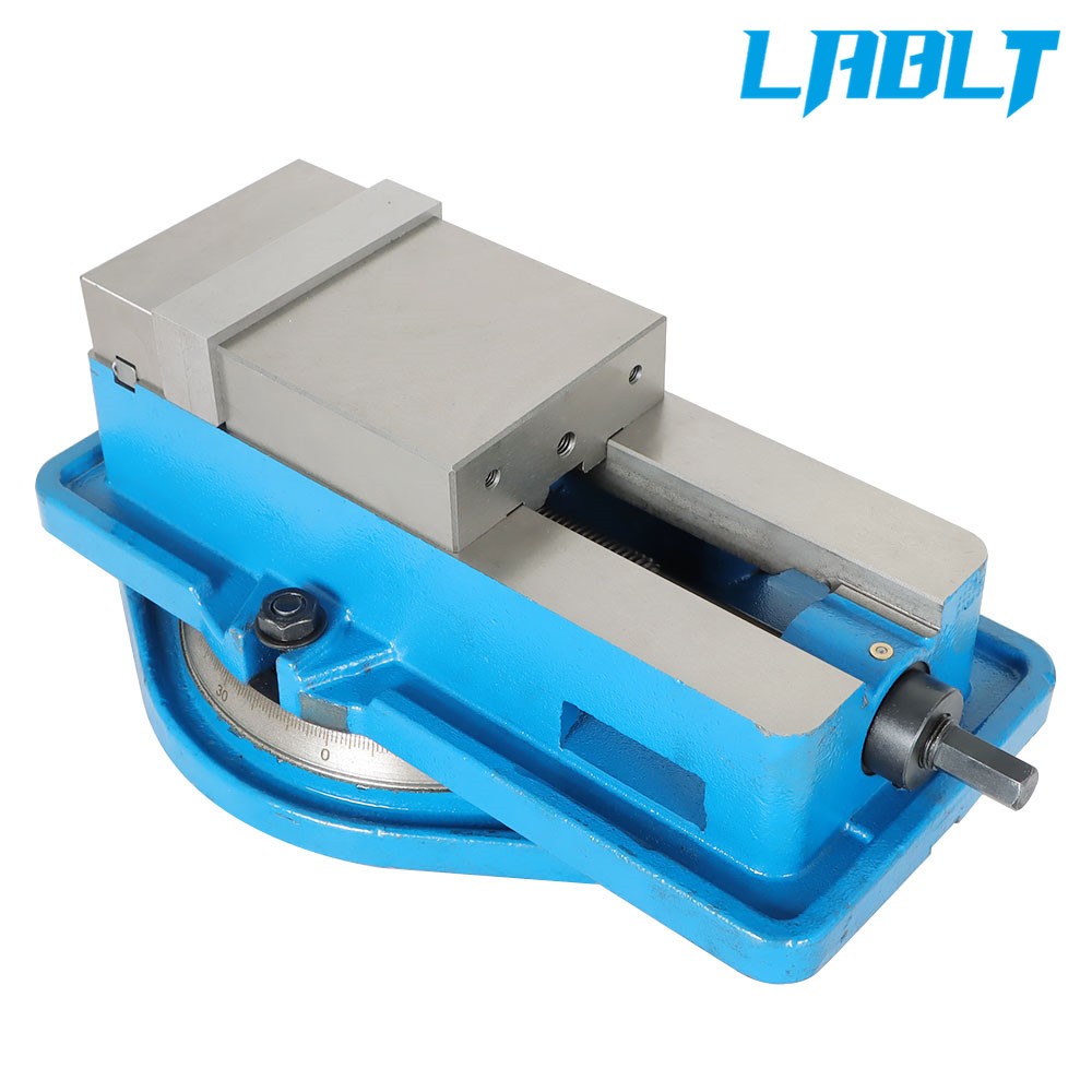 LABLT 4'' Lockdown Vise Precision CNC Milling Machine Bench Clamp Vice With Base