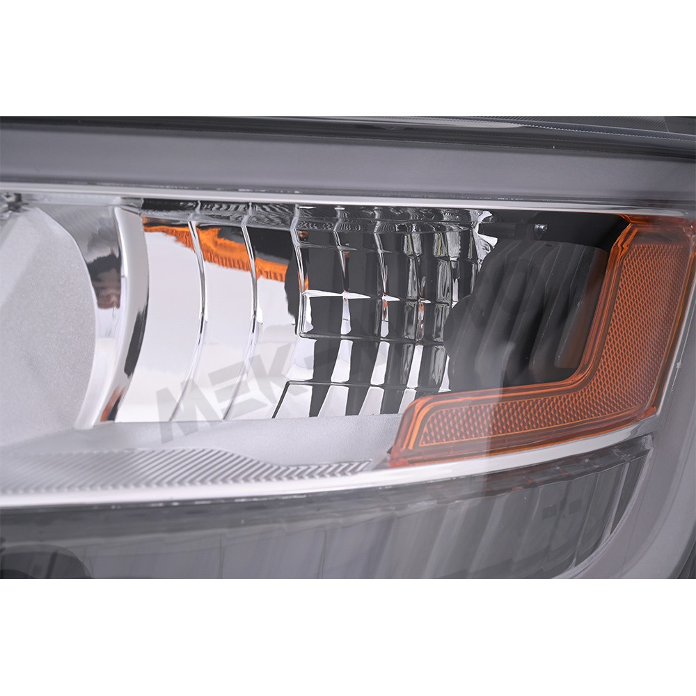 Headlight Assembly For 2016-2019 Ford Explorer Chrome w/LED DRL Left Driver Side