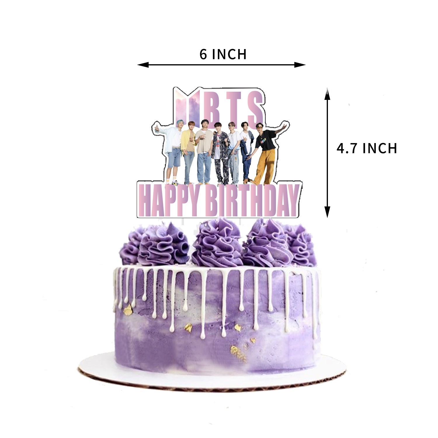 BTS Kpop Birthday Party Supplies Kit with Banner Balloons