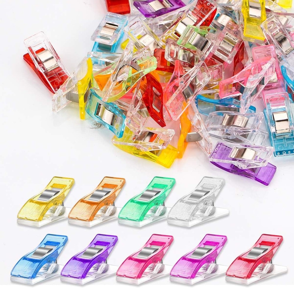 Multipurpose Sewing Clips 30 Pcs Premium Quilting Accessories - Assorted Colo...