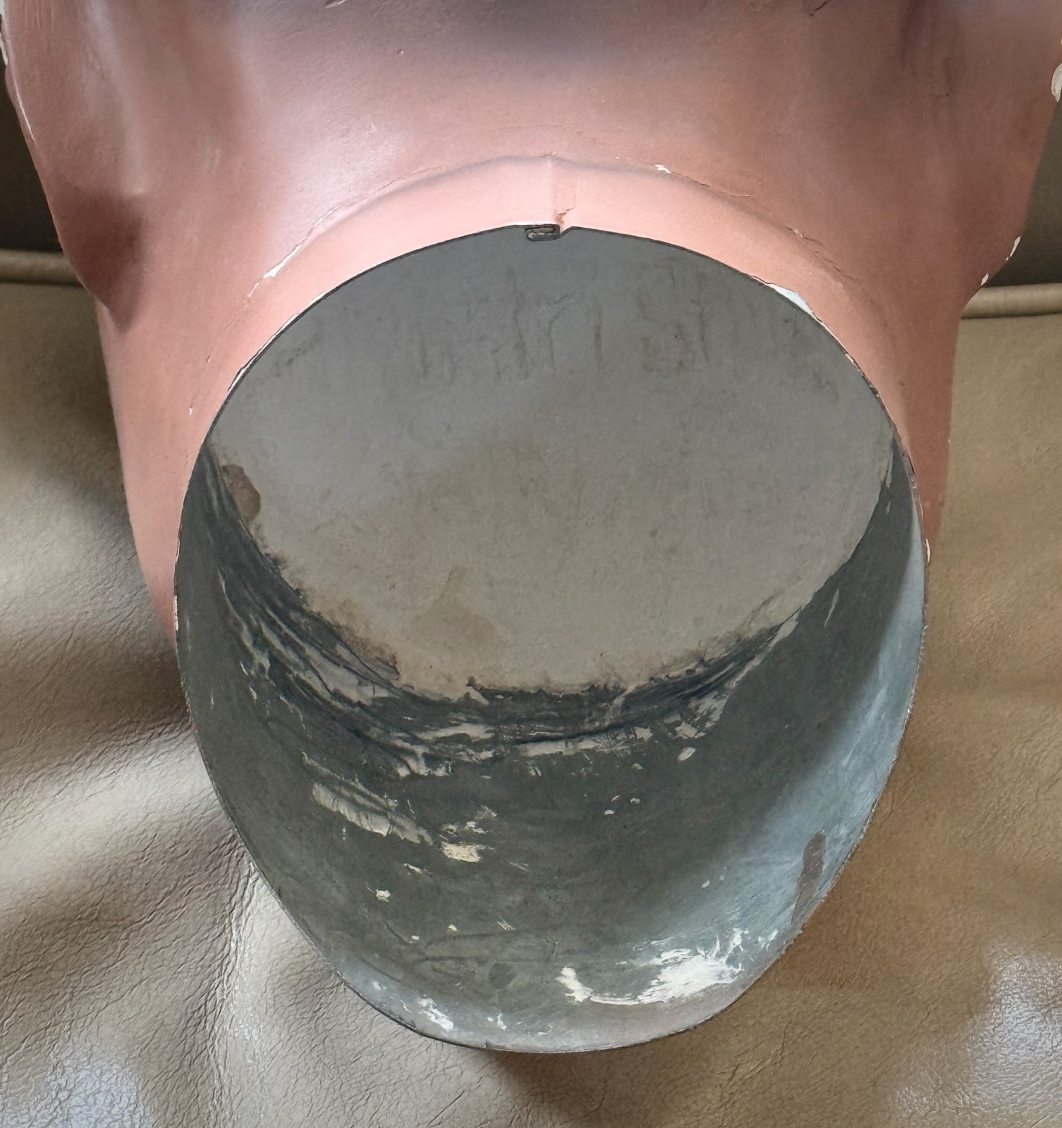 Very Vintage Male Mannequin Head / Silvestri Hollywood / Plaster Head & Tin Neck