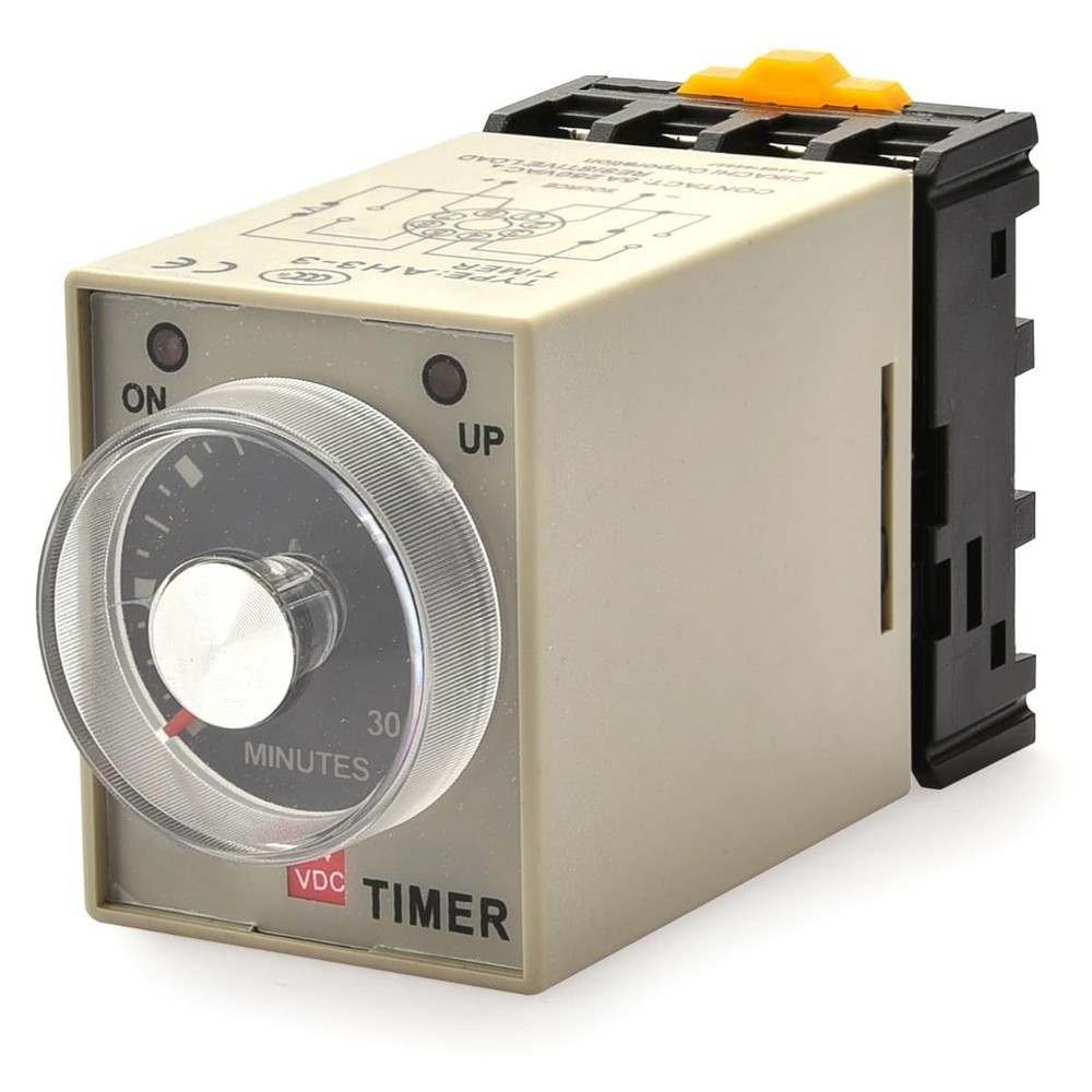 Baomain AC 220V AH3-3 Time Delay Relay Solid State Timer 8 Pins 60Min with...